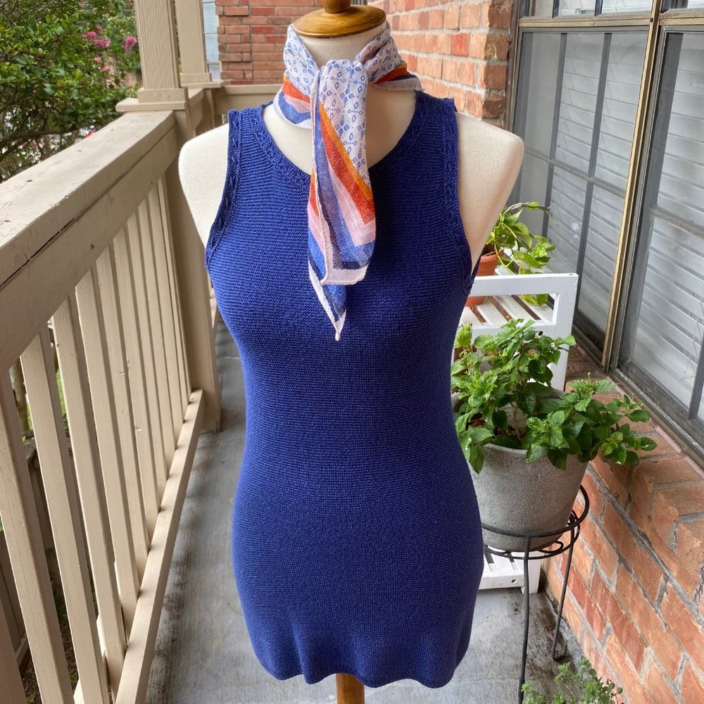 WHBM Elegant Knitted Size XS Blue Tunic
